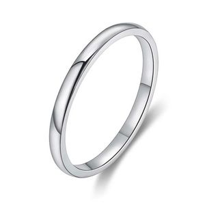 Minimalist Solid Stainless Steel Ring Band